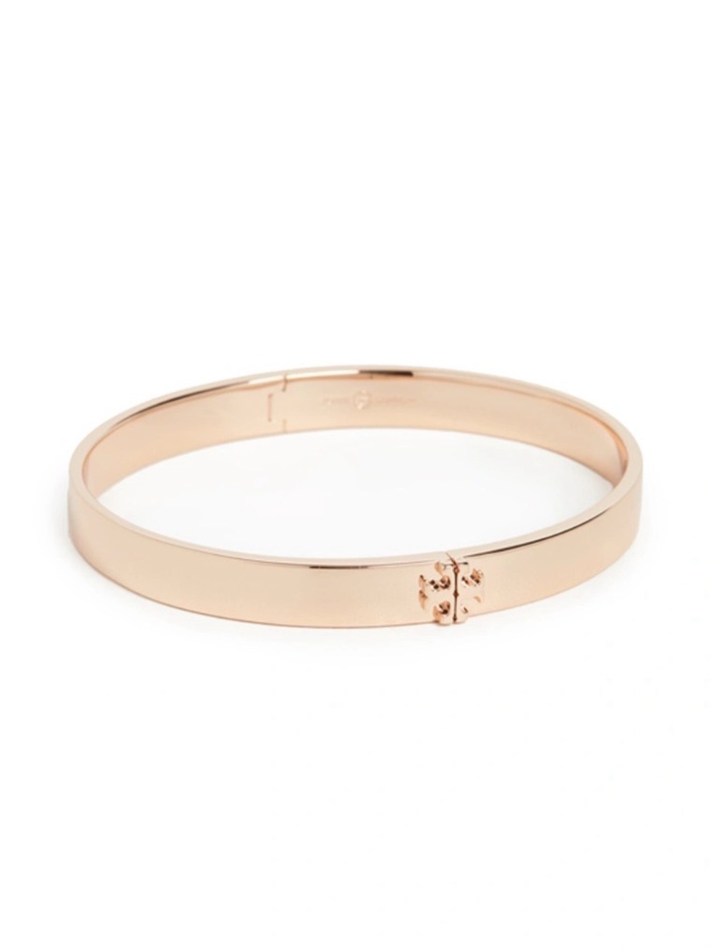 Tory Burch Gold Kira Hinged Bangle Bracelet